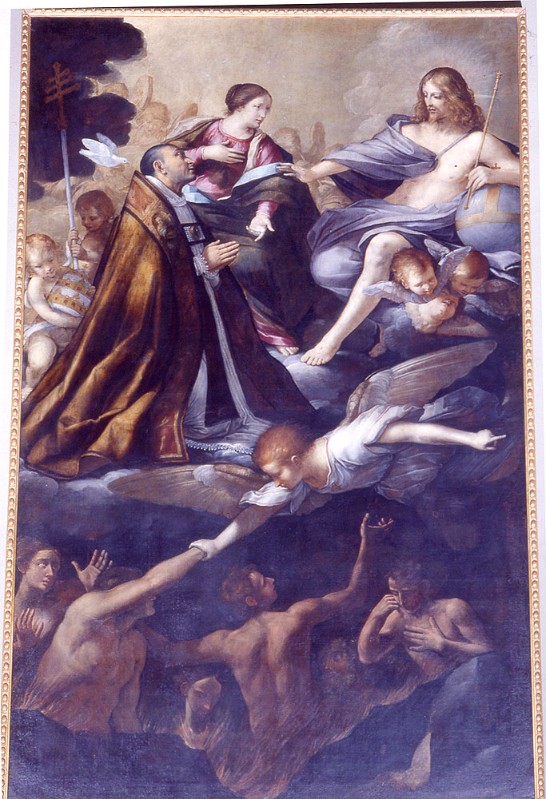 Valeriani G. C. sec. XVIII, Dipinto San Gregorio Magno supplice