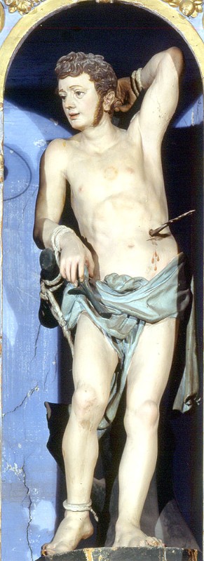 Ambito emiliano sec. XVII, Statua San Sebastiano