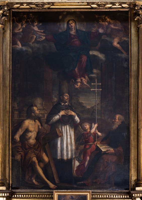 Massari L. sec. XVII, Dipinto Madonna Assunta con S. Lorenzo Giustiani e santi