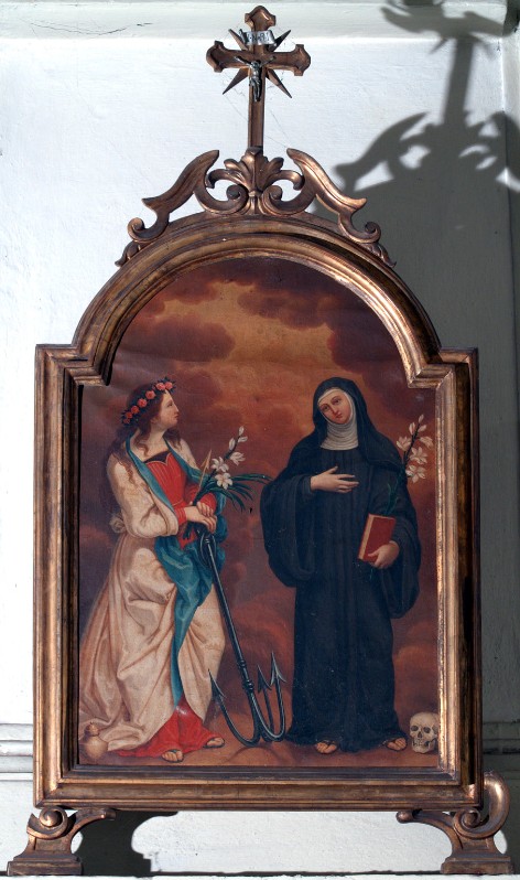 Ambito emiliano sec. XIX, Dipinto S. Filomena e S. Caterina