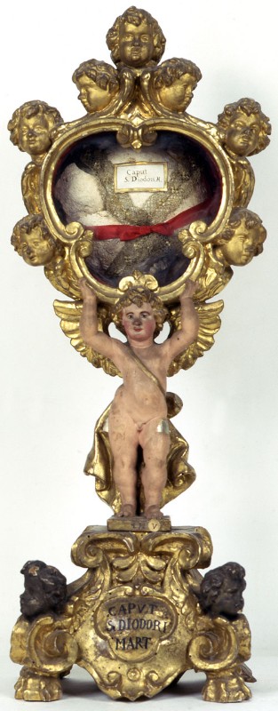 Bott. bolognese sec. XVII, Reliquiario in legno di San Diodoro