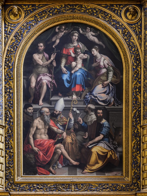 Siciolante G. da Sermoneta (1548), Pala d'altare dipinta Madonna e santi