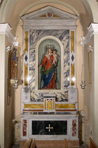 Maestranze faentine sec. XX, Altare laterale della Madonna del rosario