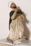 Bottega romagnola sec. XIX, Statua con San Domenico di Guzmàn