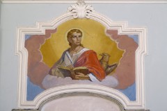 Pesarini M. (1956), Dipinto murale con San Giovanni Evangelista