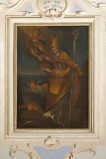 Ambito italiano sec. XVIII, Dipinto con San Bernardo degli Uberti