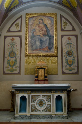 Zama G. (1949), Decoro della cappella della Madonna della divina provvidenza