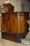 Bottega romagnola (1743), Ambone da antico pulpito con San Martino