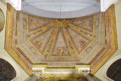 Ambito italiano sec. XVIII, Dipinto murale con attributi di San Martino di Tours