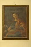 Bottega romagnola sec. XVIII, Cornice di dipinto con San Giovanni Evangelista