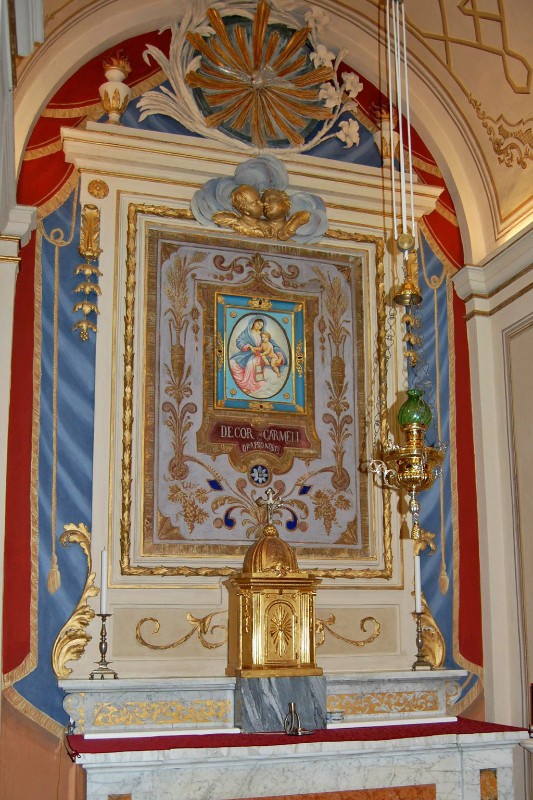 Maestranze romagnole sec. XIX, Altare laterale della Beata Vergine del Carmine
