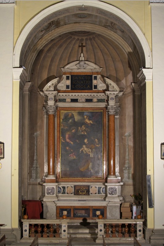 Maestranze romagnole sec. XVII, Altare laterale di Sant'Ignazio di Loyola