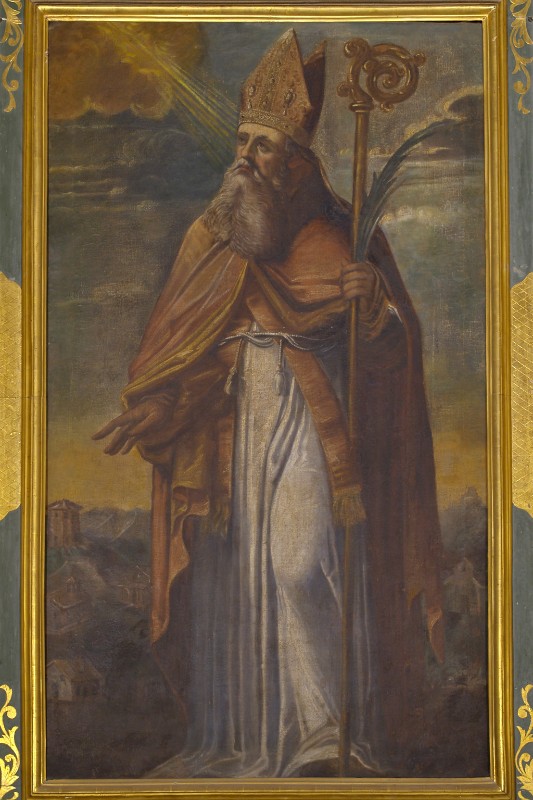 Ambito veneziano sec. XVII, Dipinto con Sant'Apollinare