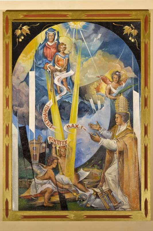 Albonetti R. (2005), Dipinto con Madonna della cintola e Santo Stefano I Papa