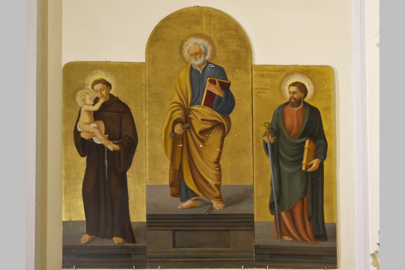 Vacchi A. (1943), Pannello con Sant'Antonio di Padova San Pietro e San Paolo