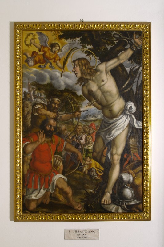 Ambito ferrarese sec. XVI, Dipinto di San Sebastiano