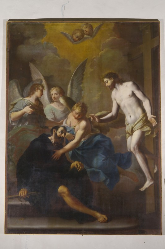 Graziani E. il Giovane (1739), Guarigione miracolosa di San Pellegrino Laziosi