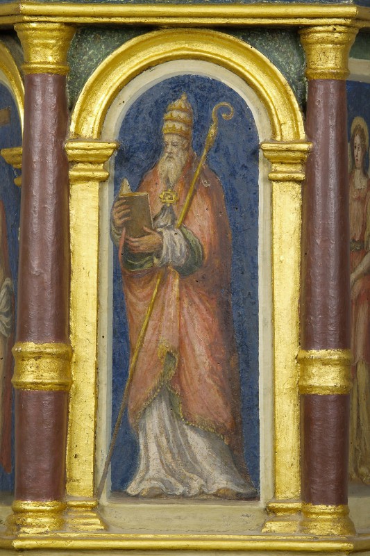 Ambito romagnolo sec. XVI, Dipinto con Santo Stefano Papa