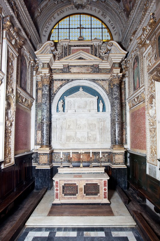 Maestranze romagnole sec. XVII, Altare laterale di San Savino