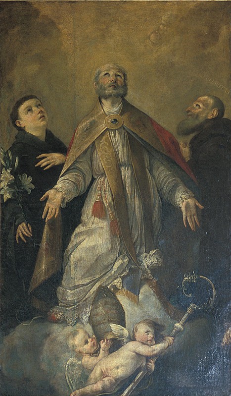 Parolini Giacomo (1689), Dipinto con Leone Papa e Santi