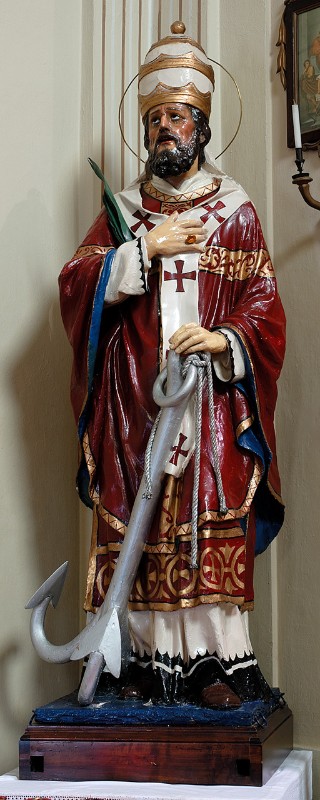 Bott. ferrarese (1918), Statua San Clemente papa