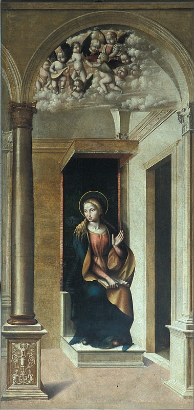 Bonaccioli G. inizio sec. XVI, Dipinto Madonna annunciata