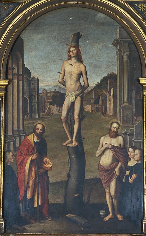 Domenichini Girolamo (1877), Dipinto martirio di San Sebastiano
