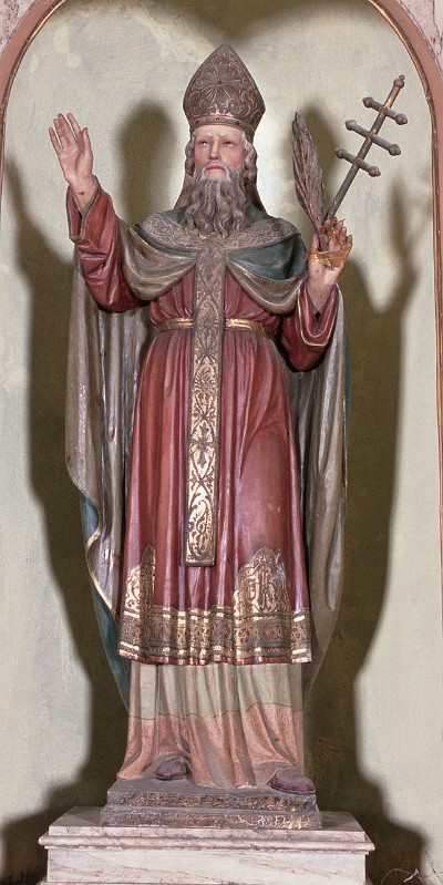 Prod. italiana sec. XX, Statua Santo Stefano Papa
