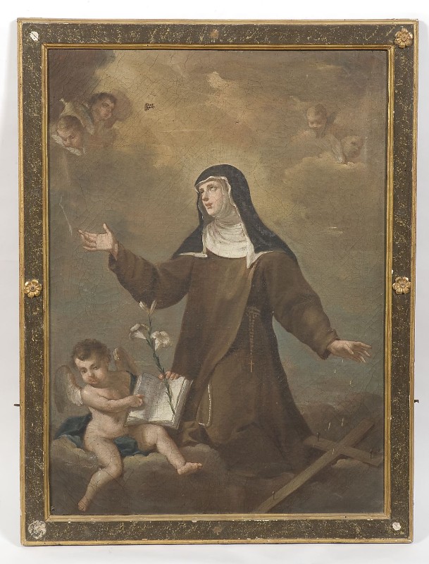 Bottega imolese sec. XVIII, Cornice del dipinto Santa Caterina da Bologna