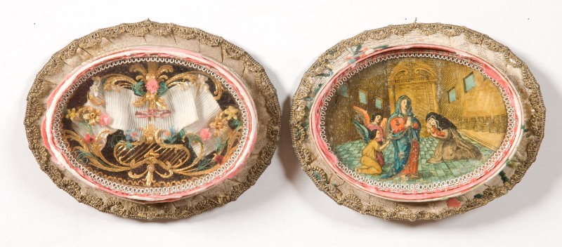 Bottega italiana sec. XVIII, Reliquiario a capsula di Santa Caterina da Bologna