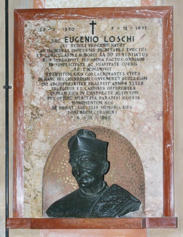 Baschieri G. - Baraldi R. (1943), Lapide di don Eugenio Loschi