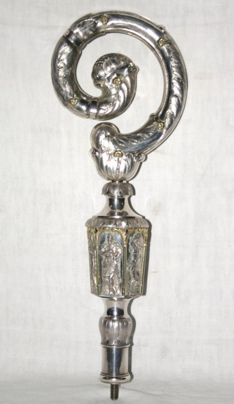 Vincenzi G. sec. XIX, Pastorale in argento con santi