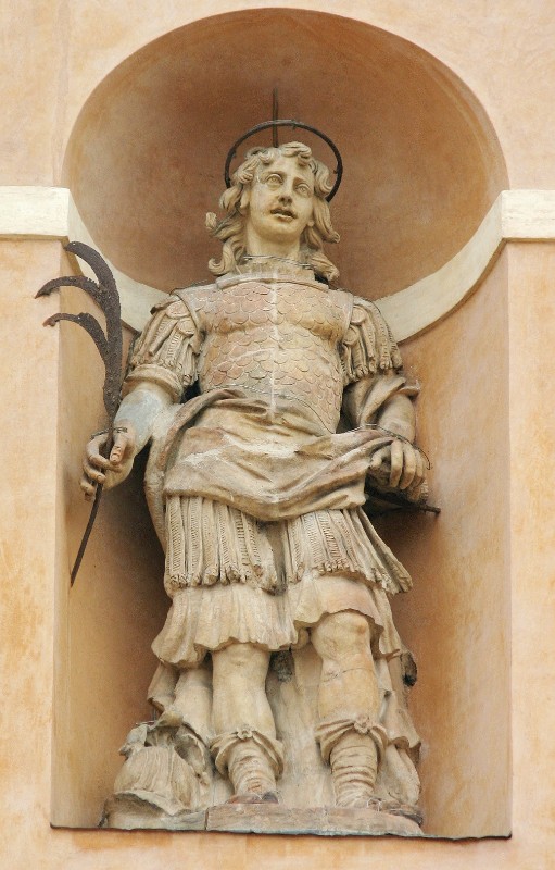 Lazzoni T. (1677-1680), Statua in terracotta di S. Valeriano