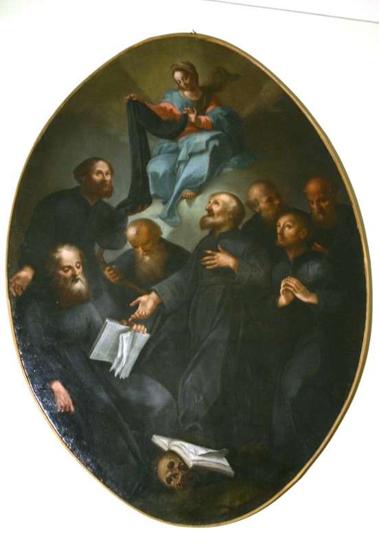 Morini G. sec. XVIII, Tela coi Sette fondatori dei Servi di Maria