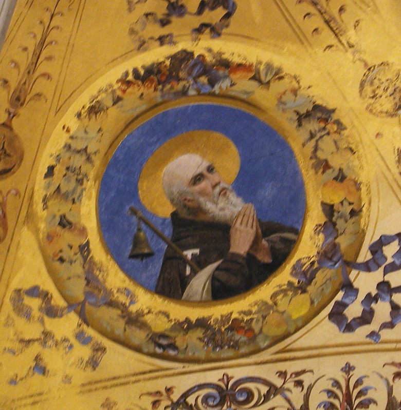 Lugli A. (1881), Dipinto murale con S. Antonio abate