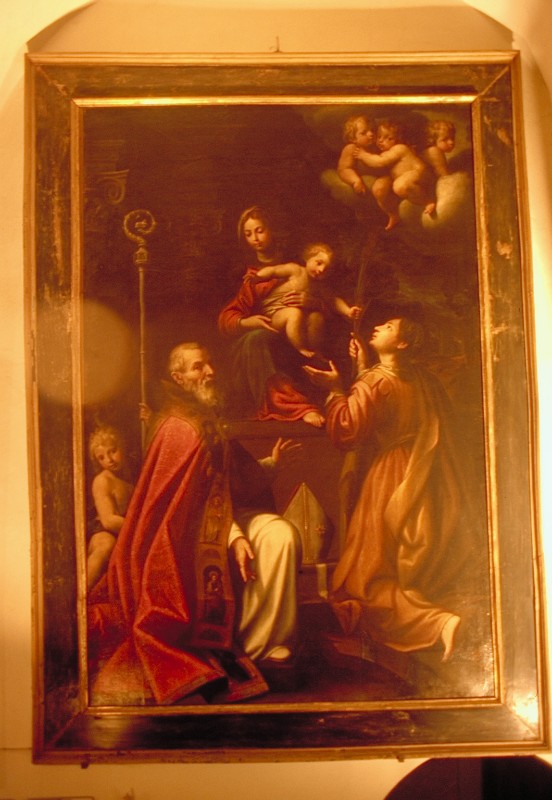 Bernabei A. sec. XVII, Madonna con Gesù Bambino e Santi