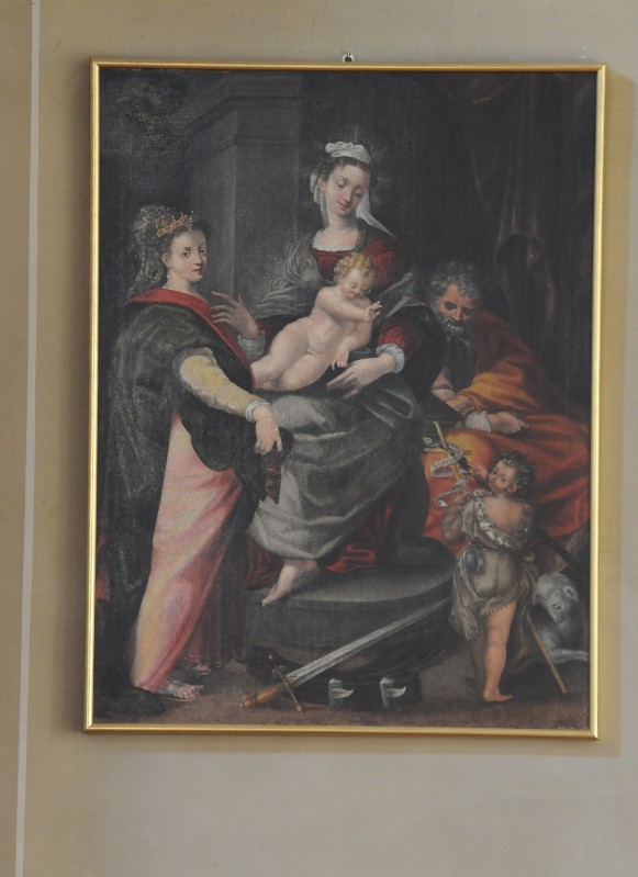 Ambito emiliano secc. XV-XVI, Madonna con Gesù Bambino in trono