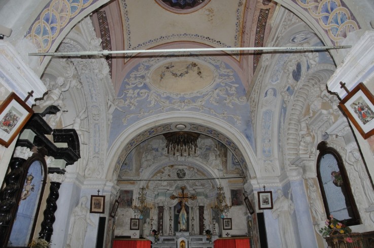 Bott. piacentina sec. XVII, Decorazione a stucco di navata abside e cappelle