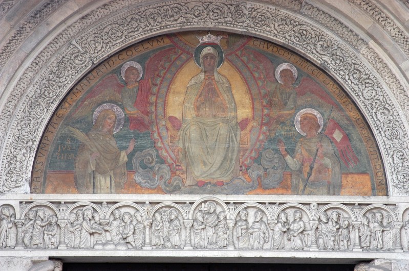 Cisterna E. (1900), Madonna assunta con Sant'Antonino e Santa Giustina