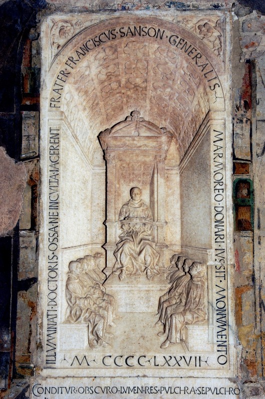 Bott. lombarda (1477), Lapide sepolcrale con Francesco Mairone