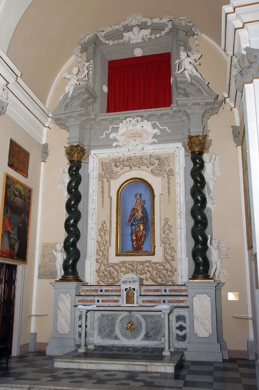 Bott. piacentina prima metà sec. XX, Altare laterale della Madonna del rosario