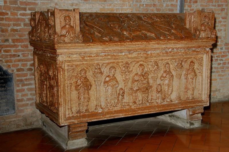 Bott. veneta inizio sec. XIV, Sarcofago di Alberto Scotti