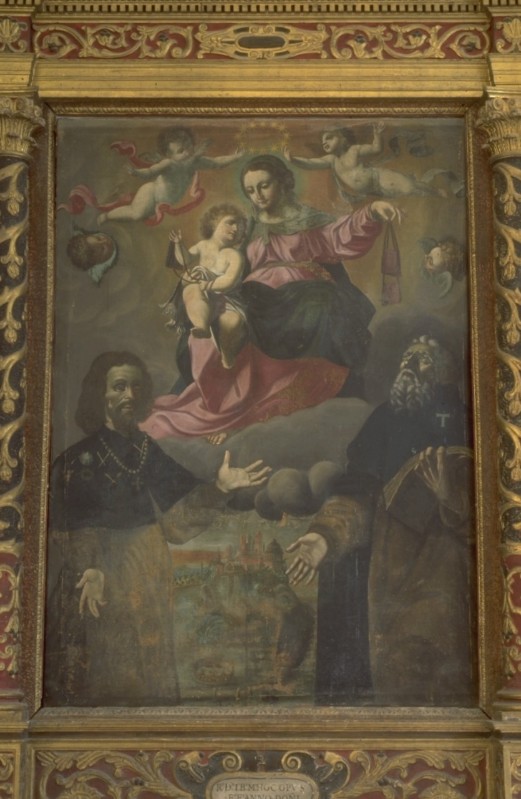 Ambito reggiano (1610), Madonna con Gesù Bambino, San Damaso e Sant'Antonio