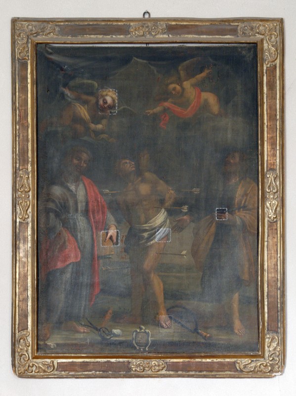 Ambito emiliano sec. XVII, San Sebastiano, San Fabiano e San Martino