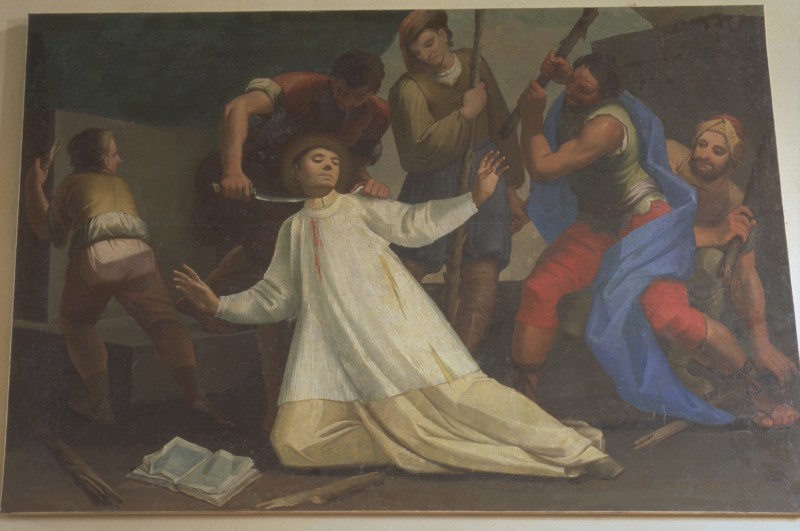 Ambito veronese sec. XVIII, San Pietro da Verona condotto al martirio