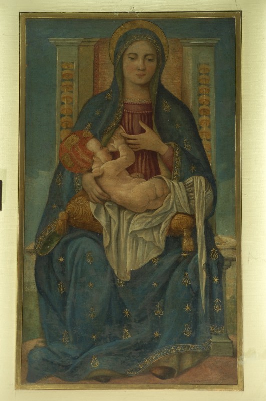 Ambito romagnolo sec. XV, Dipinto della Madonna del Pino