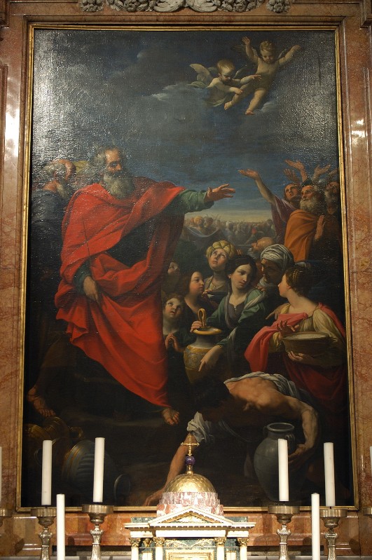 Reni G. (1619), Mosè in mezzo al popolo che raccoglie la manna