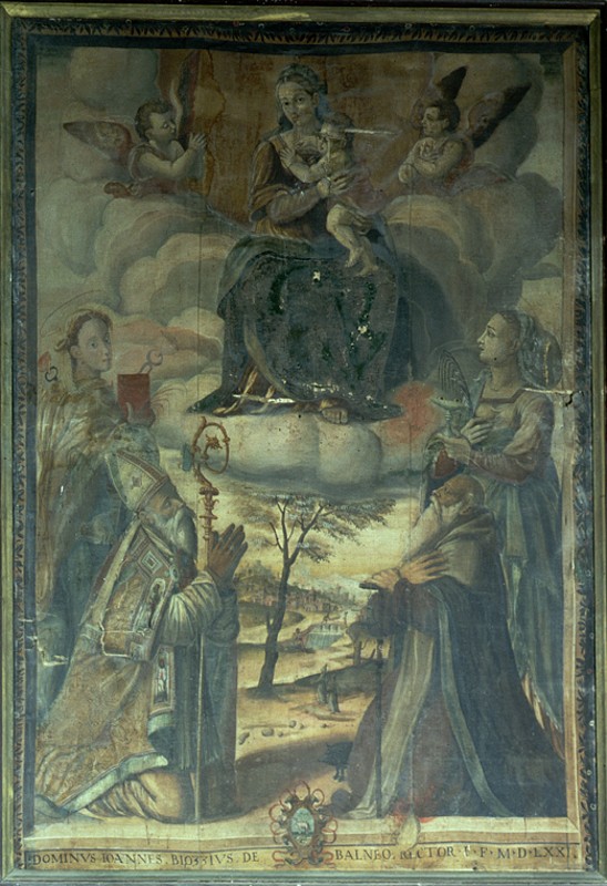 Ragazzini G.B. sec. XVI, Dipinto Madonna con Gesù Bambino e Santi