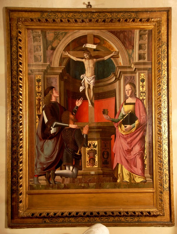 Bott. romagnola sec. XVII, Cornice del dipinto del Crocifisso con San Gualberto