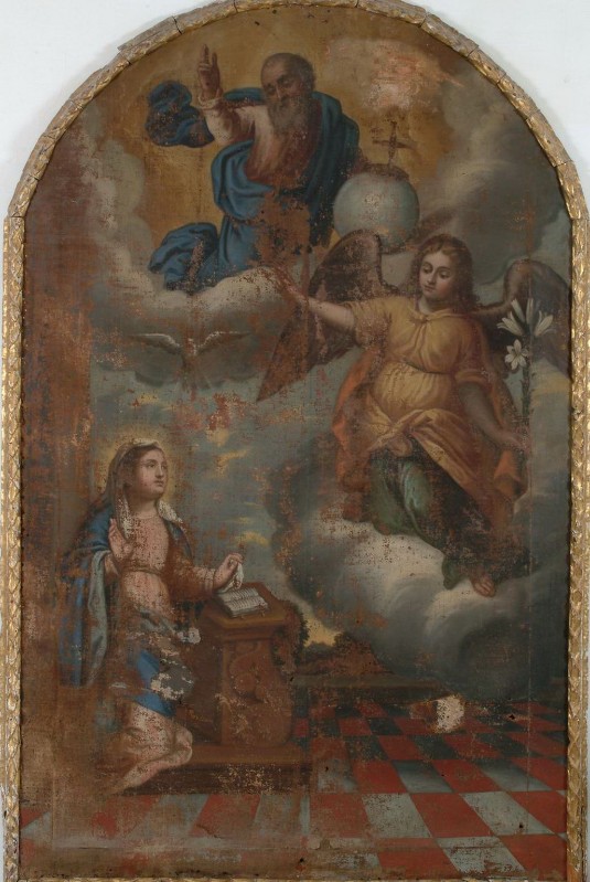 Bott. marchigiana sec. XVII, Annunciazione a olio su tela